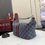 Gucci Unisex Vanity Medium Top Handle Bag-Navy ‎8577992ACFA