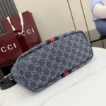 Gucci Unisex Vanity Medium Top Handle Bag-Navy ‎8577992ACFA