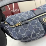 Gucci Unisex Vanity Medium Top Handle Bag-Navy ‎8577992ACFA