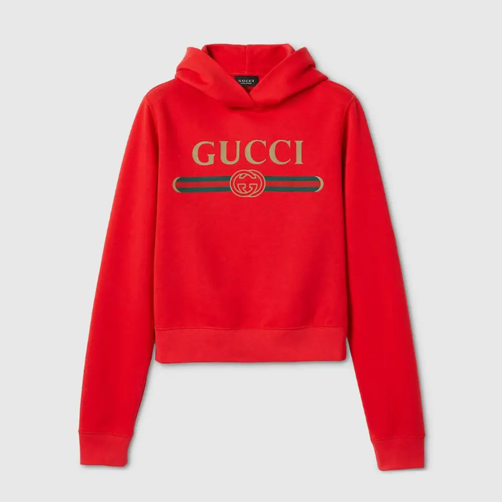 Gucci Women Cotton Jersey and Cashmere Sweatshirt with Print 865104XJHT8 (1) Gucci Women Cotton Jersey and Cashmere Sweatshirt with Print 865104XJHT8