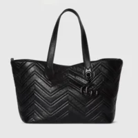 Gucci Women GG Marmont Medium Tote Bag-Black 855279AAFS1