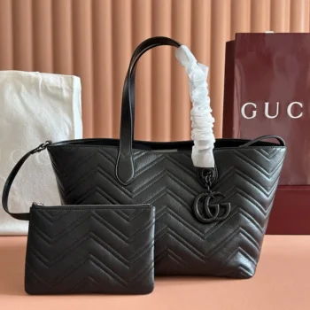 Gucci Women GG Marmont Medium Tote Bag-Black 855279AAFS1