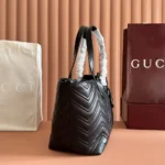 Gucci Women GG Marmont Medium Tote Bag-Black 855279AAFS1