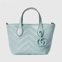 Gucci Women GG Marmont Small Tote Bag-Icy Blue 855391AAFS1
