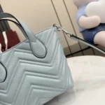 Gucci Women GG Marmont Small Tote Bag-Icy Blue 855391AAFS1