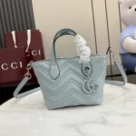 Gucci Women GG Marmont Small Tote Bag-Icy Blue 855391AAFS1