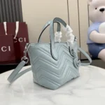 Gucci Women GG Marmont Small Tote Bag-Icy Blue 855391AAFS1