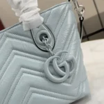 Gucci Women GG Marmont Small Tote Bag-Icy Blue 855391AAFS1