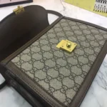 Gucci Women Ophidia Medium Top Handle Bag-Brown 65105596IWX – Image 8