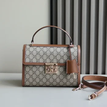 Gucci Women Padlock Medium Top Handle Bag-Brown 838998FAD6L