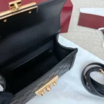 Gucci Women Padlock Small Top Handle Bag-Black ‎848884AAFDV