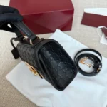 Gucci Women Padlock Small Top Handle Bag-Black ‎848884AAFDV