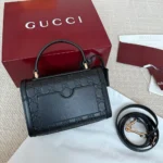 Gucci Women Padlock Small Top Handle Bag-Black ‎848884AAFDV