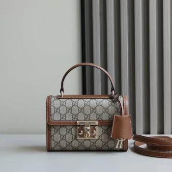 Gucci Women Padlock Small Top Handle Bag-Brown 838999FAD6L