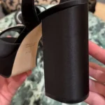 Gucci Women Platform Sandal With Crystal Horsebit-Black 836044FAD88