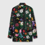 Gucci Women Printed Silk Twill Shirt 864570ZAUU8