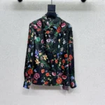 Gucci Women Printed Silk Twill Shirt 864570ZAUU8
