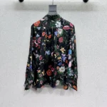 Gucci Women Printed Silk Twill Shirt 864570ZAUU8