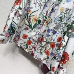 Gucci Women Printed Silk Twill Shirt with Bow 865715ZAUU8