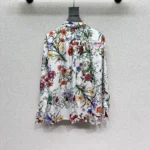 Gucci Women Printed Silk Twill Shirt with Bow 865715ZAUU8