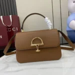 Gucci Women Siena Medium Top Handle Bag-Brown