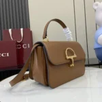 Gucci Women Siena Medium Top Handle Bag-Brown