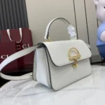 Gucci Women Siena Medium Top Handle Bag-White