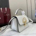 Gucci Women Siena Small Top Handle Bag-White 855536AAFKB
