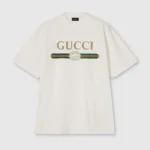 Gucci Women Silk Blend Jersey T-shirt with Print 864626XJHUF