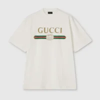Gucci Women Silk Blend Jersey T-shirt with Print 864626XJHUF