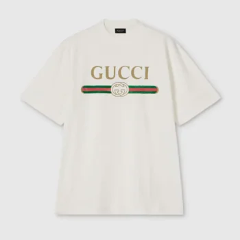 Gucci Women Silk Blend Jersey T-shirt with Print 864626XJHUF
