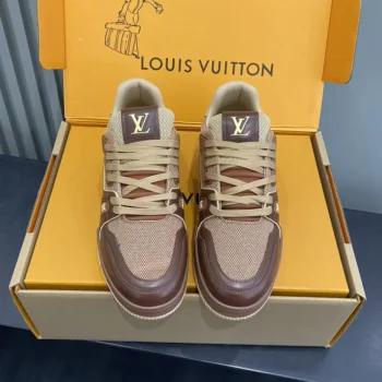 Louis Vuitton LV Unisex Trainer Sneaker-Brown 1AJ480