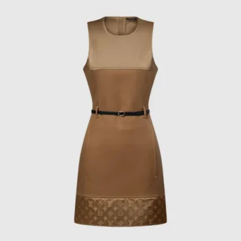 Louis Vuitton LV Women Bi-Material Belted Dress 1AJHVJ