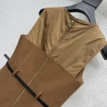 Louis Vuitton LV Women Bi-Material Belted Dress 1AJHVJ