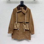 Louis Vuitton LV Women Contrast Insert Coat 1AJGUR