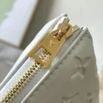 Louis Vuitton LV Women Coussin PM Handbag White Lambskin Cowhide Leather