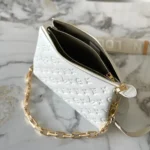 Louis Vuitton LV Women Coussin PM Handbag White Lambskin Cowhide Leather