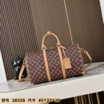 Louis Vuitton LV Women Keepall Trunk 45-Brown M28339