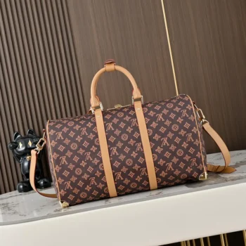 Louis Vuitton LV Women Keepall Trunk 45-Brown M28339
