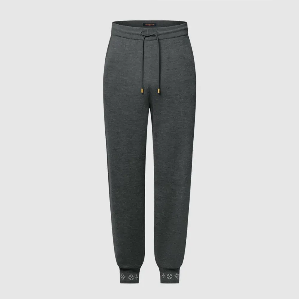 Louis Vuitton Men Double Face Knit Wool Travel Pants 1AGJWP (1) Louis Vuitton Men Double Face Knit Wool Travel Pants 1AGJWP