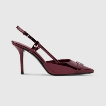 Louis Vuitton Women City Slingback Pump-Bordeaux Red 1AITDP