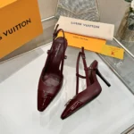 Louis Vuitton Women City Slingback Pump-Bordeaux Red 1AITDP