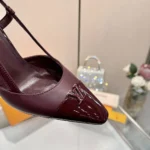 Louis Vuitton Women City Slingback Pump-Bordeaux Red 1AITDP