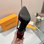 Louis Vuitton Women City Slingback Pump-Bordeaux Red 1AITDP