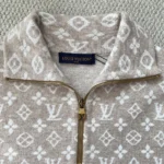 Louis Vuitton Women Ribbed Wool Half-Zip Pullover 1AJBWH