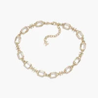 Chanel Women Bracelet Metal & Strass Golden & Crystal ABH252