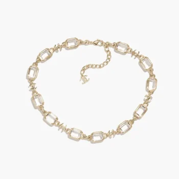 Chanel Women Bracelet Metal & Strass Golden & Crystal ABH252
