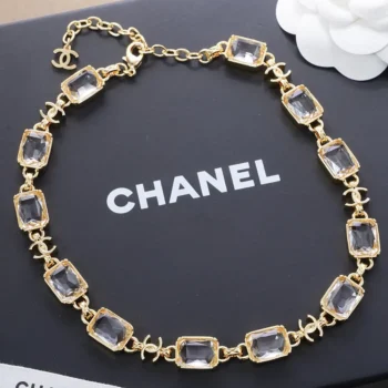 Chanel Women Bracelet Metal & Strass Golden & Crystal ABH252