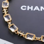 Chanel Women Bracelet Metal & Strass Golden & Crystal ABH252