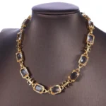 Chanel Women Bracelet Metal & Strass Golden & Crystal ABH252